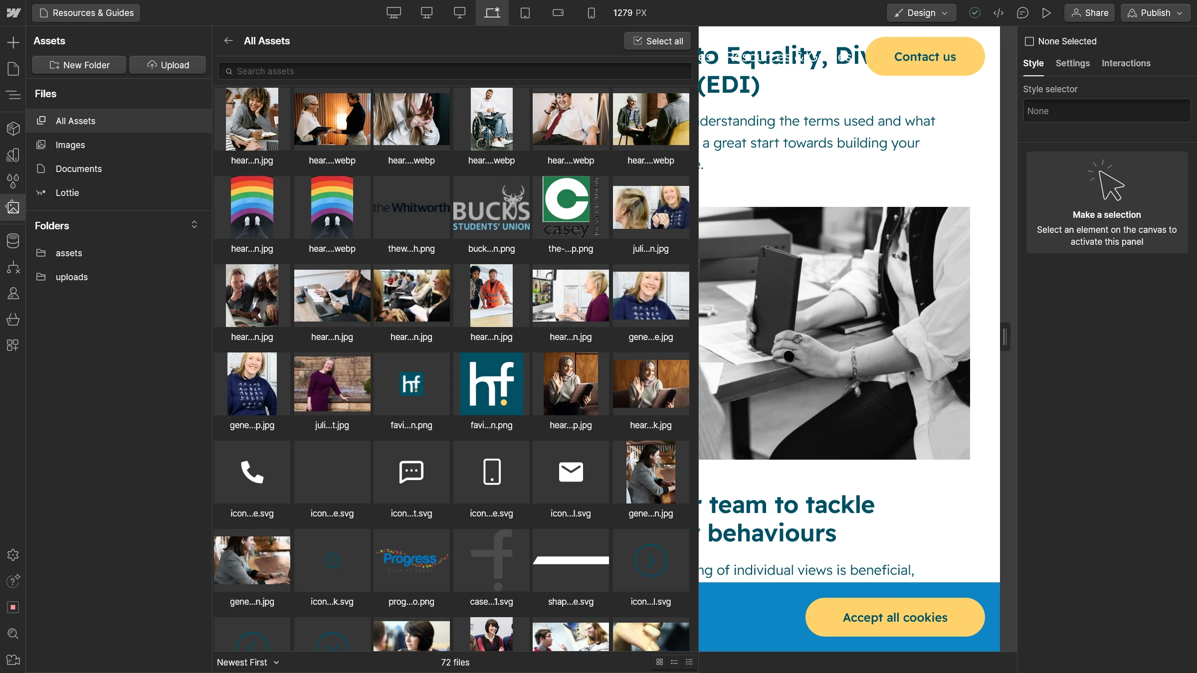 Hearfirst Webflow CMS development